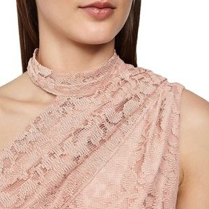 Reiss Stephie Asymmetrical Lace Dress